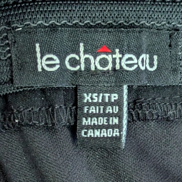 EUC Y2K Le Chateau XS Black Strapless Crinoline Mini Dress with Lace Insert - Picture 5 of 5